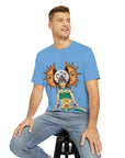 Sun Moon Chakra Meditation Goddess Men's Polyester Tee (AOP) By Mythical Merch